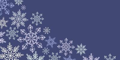 Winter Wonderland Snowflake Pattern Background vector