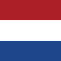 illustration of Netherlands flag on a white background. vector