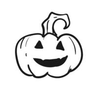 Halloween pumpkin icon isolated on white background. illustration vector