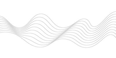Wave lines abstract white background banner design. illustration vector
