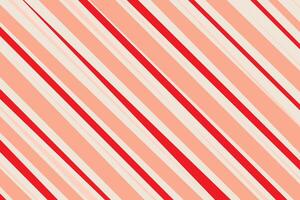 simple red cream color thin to thick daigonal line pattern a pink and white striped background with a red stripe vector