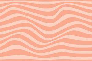 simple light drak cream color horizontal wavy distort line pattern vector