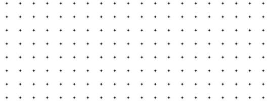 Black dot grid on white background. Notebook page template. Bullet journal texture. Star shaped points seamless pattern. School or office paper background vector