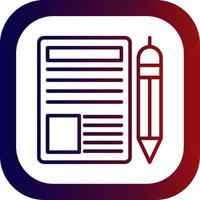 Blogger Line Gradient Round Corner vector