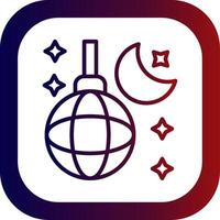 Nightlife Line Gradient Round Corner vector