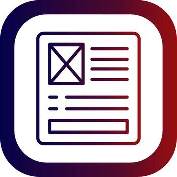 Latent Semantic Index Line Gradient Round Corner vector