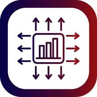 Performance Marketer Line Gradient Round Corner vector