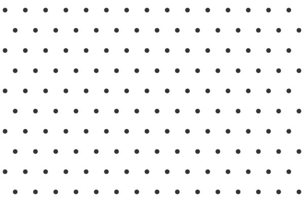Black dot grid notebook page template. Bullet journal texture. Round points seamless pattern. School, college or office paper background