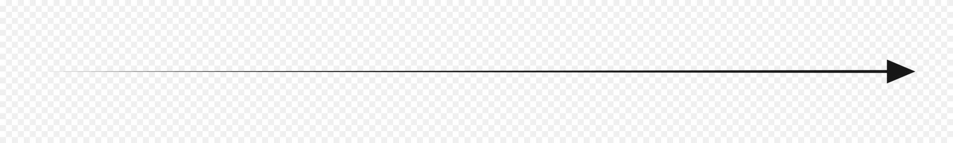 Long straight arrow with motion effect. Black pointer, direction, transfer, position or location sign