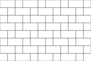 Cobblestone tile seamless pattern. Sidewalk surface. Rectangle and square bricks background. Kitchen backsplash or bathroom ceramic or stone wall texture vector