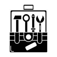 Toolbox icon on white background vector