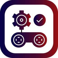 Gamification Glyph Gradient Round Corner vector