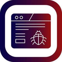 Crawler Glyph Gradient Round Corner vector