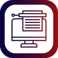 Bots Copywriting Line Gradient Round Corner vector