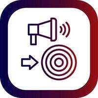 Call To Action Line Gradient Round Corner vector