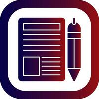 Blogger Glyph Gradient Round Corner vector
