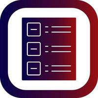 Index Glyph Gradient Round Corner vector