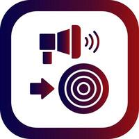 Call To Action Glyph Gradient Round Corner vector