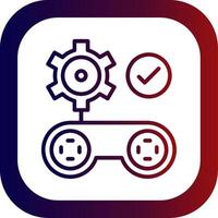 Gamification Line Gradient Round Corner vector