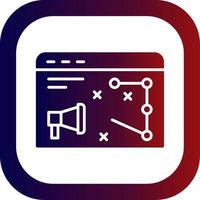 Digital Strategy Glyph Gradient Round Corner vector
