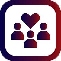 Community Glyph Gradient Round Corner vector