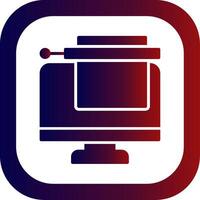 Bots Copywriting Glyph Gradient Round Corner vector