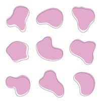 Liquid graphic shape design element. vector