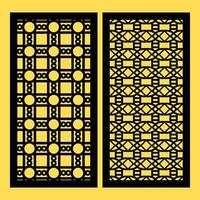 Contemporary Patterns for CNC Cutting and Exploring Modern Geometric Forms for Precision Fabrication vector