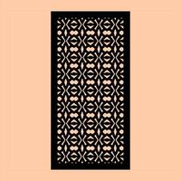 Precision and Detail Pattern for CNC Cutting Featuring Geometric Tessellations and Angular Designs vector
