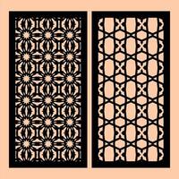 Dynamic Shapes and Abstract Patterns for CNC Cutting Templates for Innovative Design Solutions vector