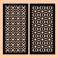 Dynamic Shapes and Abstract Patterns for CNC Cutting Templates for Innovative Design Solutions vector