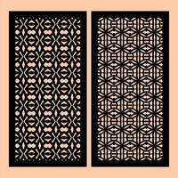 Tessellations and Repetitive Forms for CNC Cutting Patterns for Structural and Decorative Applications vector