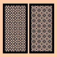 Visual Harmony from Combining Symmetry and Geometry in CNC Cutting for Design Projects vector