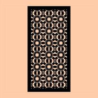 From Concept to Reality CNC Cutting Precision with Complex Geometric Patterns vector