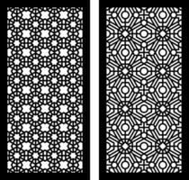 Precision Shapes and Patterns CNC Cutting for Interior and Exterior Geometric Design Solutions vector