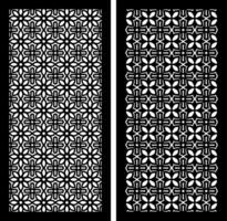 Precision Cutting with Dynamic Forms and Geometric CNC Patterns for Interior and Exterior Panels vector