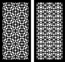 Detailed Geometric Patterns for CNC Cutting Templates for Architectural Panels and Decorative Screens vector