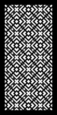 Combining Art and Technology for CNC Cutting Patterns with Bold Geometric Shapes for Interiors