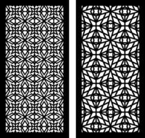 Geometric Flow for CNC Cutting Patterns Featuring Interconnected Lines and Repetitive Forms vector