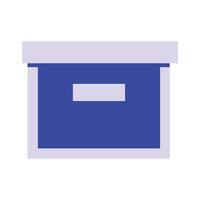File Folder Storage Box Icon vector