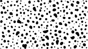 Dalmatian spots background big black dots vector