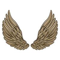 illustrator pair of wings, source design vector