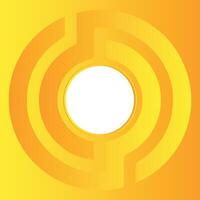 gold ring with motive saws Yellow Gradient Abstract background Technology geometric shapes. vector