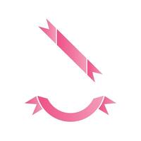Pink Line and cirlce ribbon illustration design elements vector
