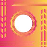 Yellow and pink gradient abstract background with white circle template, geometric background, red cover design, texture, banner, colorful gradient background, flyer, poster, book, brochure, wallpaper vector