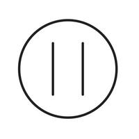 stop icon on white background vector