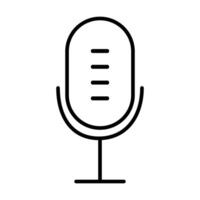 Mike icon on white background vector