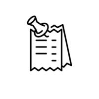 expenses thin outline icon design good for web or mobile app vector