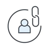 Contact Links Icon Design vector