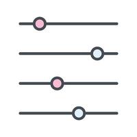Filtering Icon Design vector